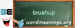 WordMeaning blackboard for brushup